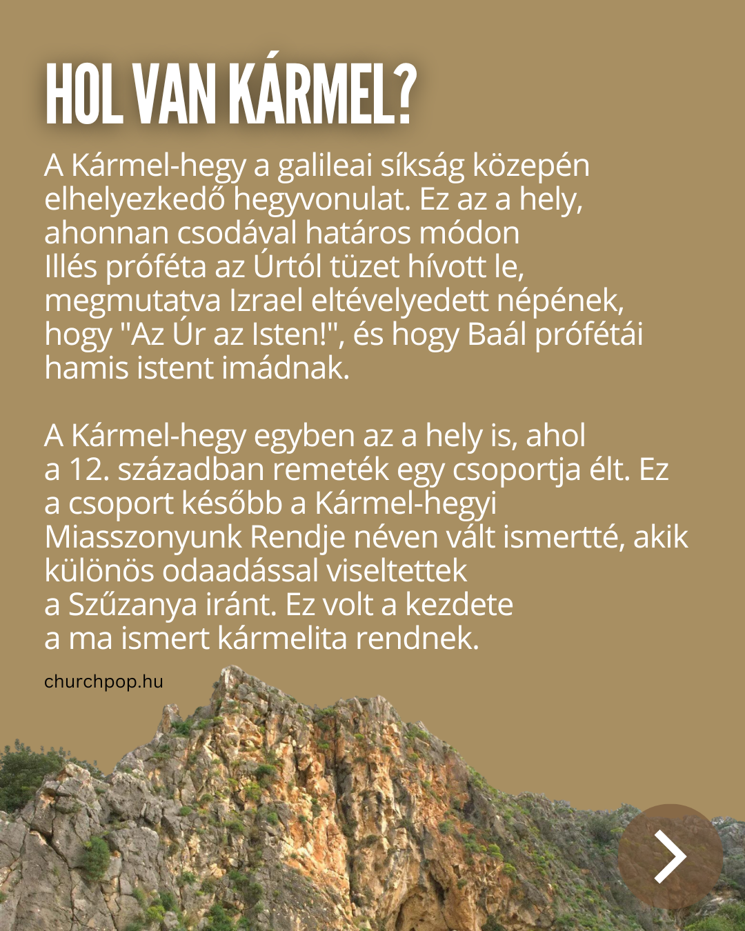 Kármel-hegy grafikája, bibliai hely Izraelben, karmeliták születési helye