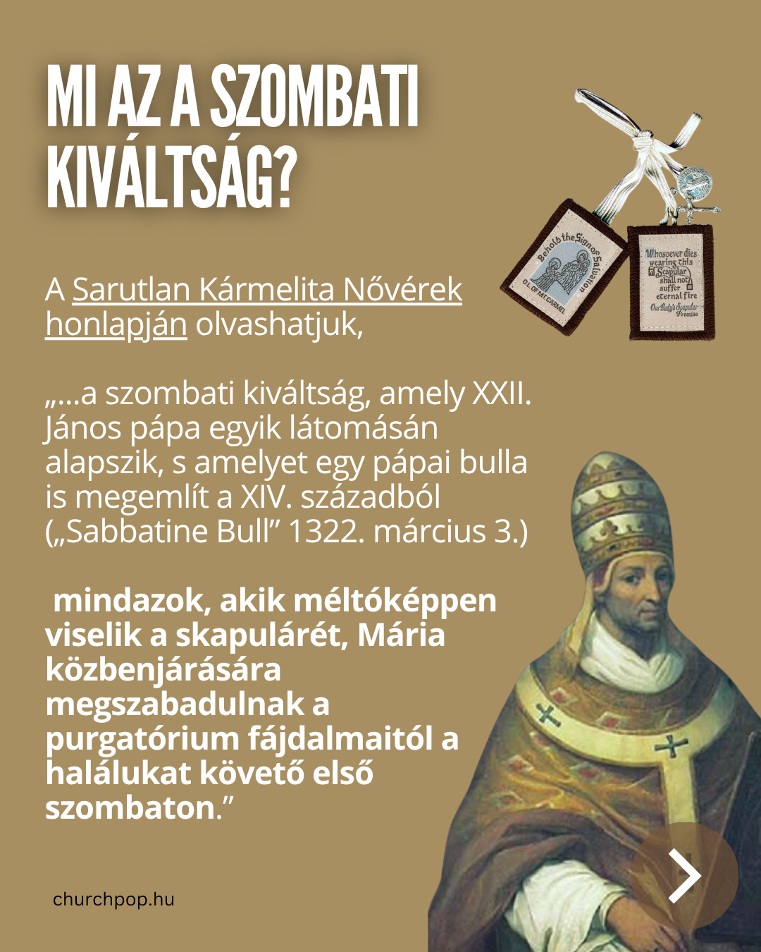 Szűz Mária a purgatóriumban lévő lelkekért közbenjár, szombati kiváltság